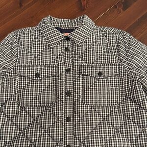 J. Crew Black and White Quilted Men's Shirt